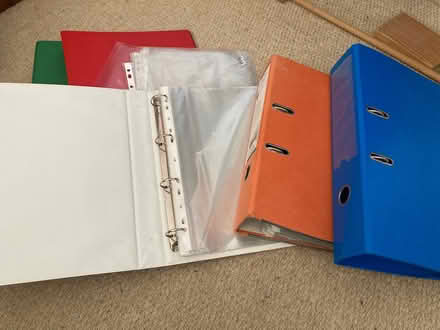 Photo of free 5 files and lots of plastic wallets (Levenshulme M19) #2