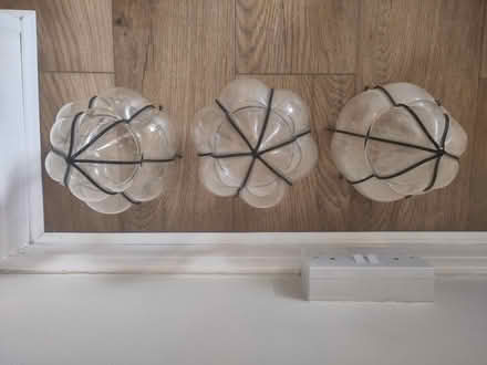 Photo of free Glass light shades x3 (Cranmer Avenue BN3) #2