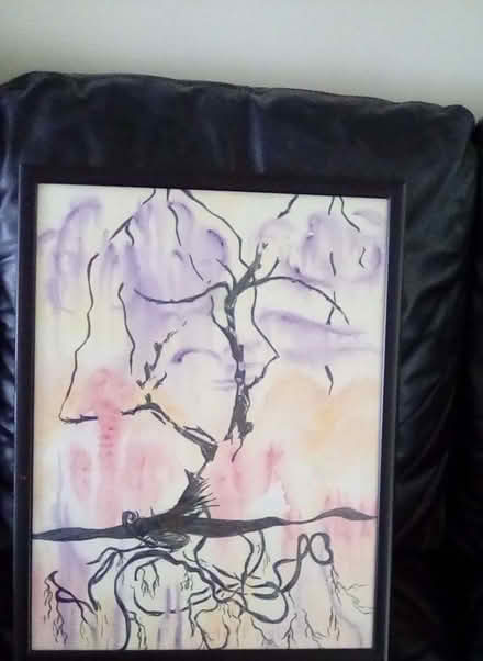 Photo of free Abstract picture in black frame (Lower Earley RG6) #1