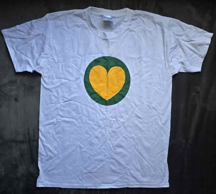 Photo of free New White t-shirt Flora Logo size M (Derby Road DE56) #1