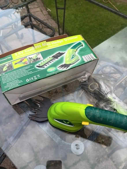 Photo of free Gardenline cordless mini trimmer, no charger good blades (Fords Farm RG30) #1