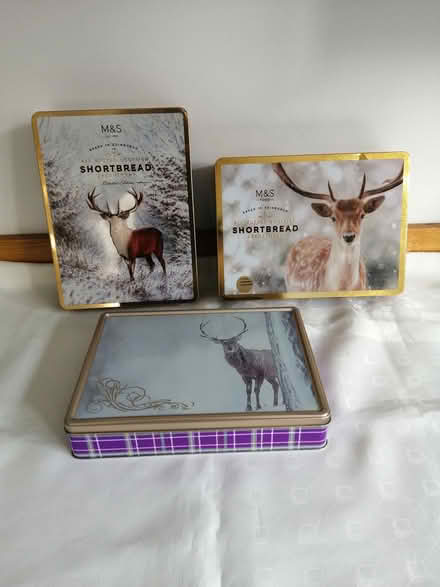 Photo of free Tartan/Christmas Shortbread Tins (empty) (Downend BS16) #2