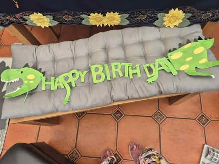 Photo of free Dinosaur birthday banner (Colchester CO3) #1