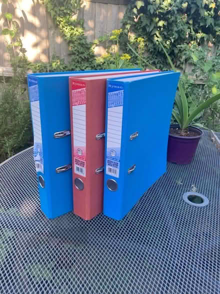 Photo of free 3 x A4 PLUS size binders (Agar Grove NW1) #1