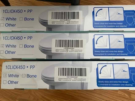 Photo of free 3 white toilet seats in boxes (New Egypt, 08533) #2