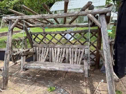 Photo of free Wooden swing bench (Burham Rochester) #1