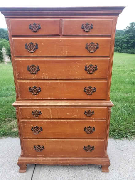 Photo of free 1950 8 Drawer, High Boy Dresser Set (Front Royal) #1