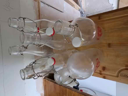 Photo of free Glass bottles with stoppers x 7 (Warmley) #1