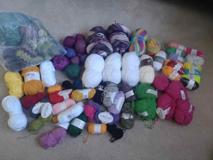 Photo of free Mixed bag of yarn (Rushden town centre NN10) #1
