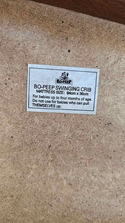 Photo of free Solid wood crib (Wigmore, Gillingham) #3