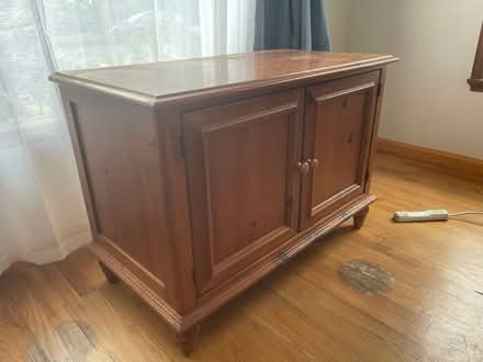 Photo of free solid wood TV stand cabinet (maple leaf lake city way) #2