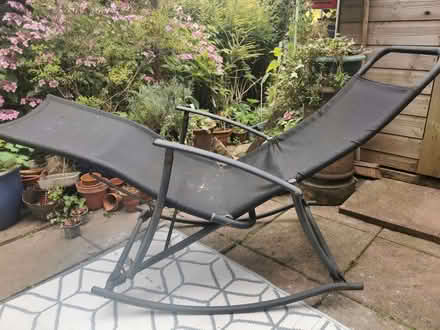 Photo of free Adjustable recliner garden lounger. (Nether Green S11) #1