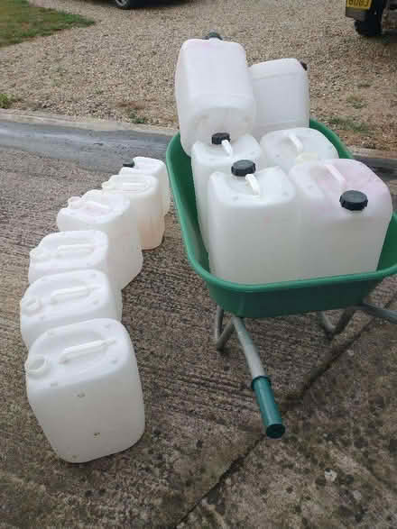 Photo of free Plastic jerry cans for garden / allotment / animal use (Castlemorton Common WR13) #2