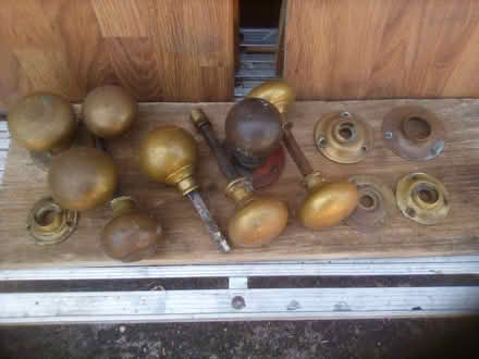 Photo of free Collection of brass door knobs. (Colwall Green WR13) #1