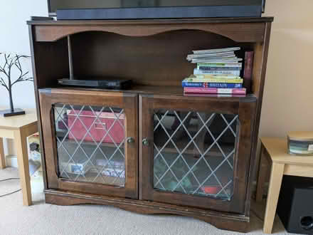 Photo of free Dark wood cabinet (Portishead (BS20)) #1