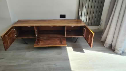 Photo of free Hard wood TV unit (London SE17) #2