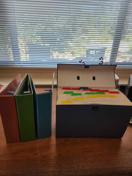 Photo of free new 3-inch Binders and filing sys (Woodacre) #1