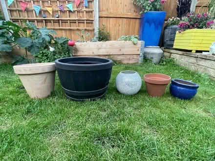 Photo of free Selection of Outdoor Plant Pots (Broomfield CM1) #1