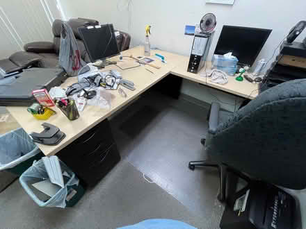 Photo of free DESKS, credenzas, conference table (16315 Vineyard Blvd) #1
