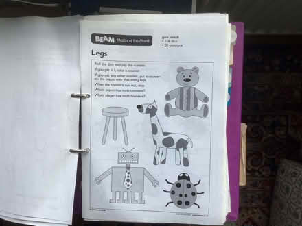 Photo of free Beam maths activities, photocopiable (Burleigh GL5) #1