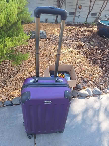 Photo of free Hard-sided suitcase (SR, Bret Harte, near Jackson's) #1