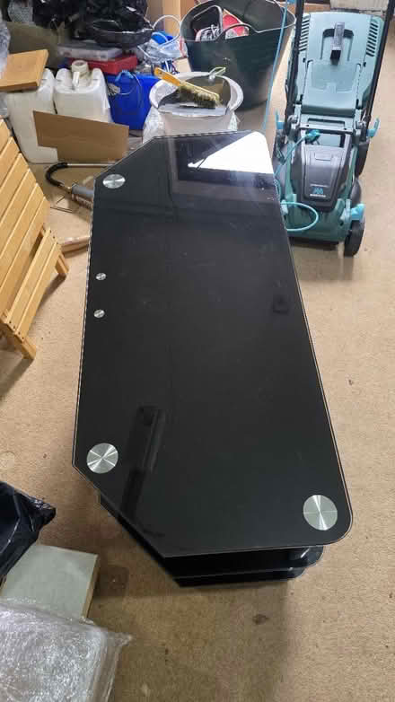 Photo of free Smoked glass and chrome TV stand (BL53YF) #3