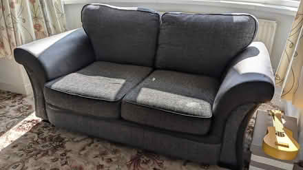 Photo of free Grey two and three seater settees (Bishop Auckland DL14) #1