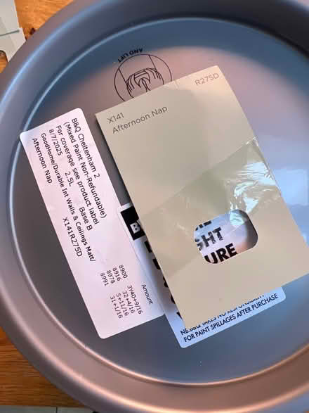 Photo of free Full 2.5L of paint (Wheatpieces) #2