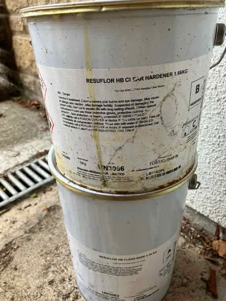 Photo of free Resuflor HB Clear Base and Hardener (Stannington S6) #1