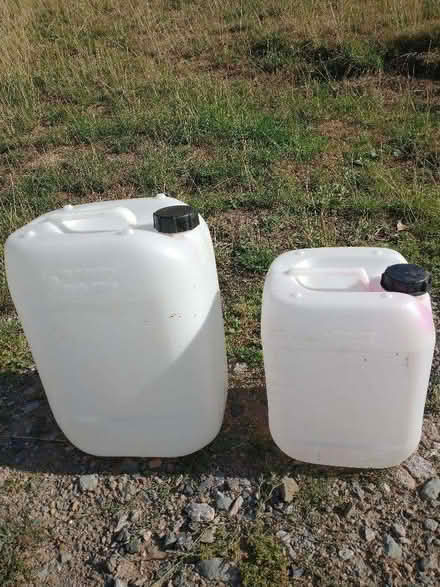 Photo of free Plastic jerry cans for garden / allotment / animal use (Castlemorton Common WR13) #3