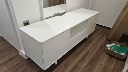 Photo of free White TV stand with lots of storage (Lewisham SE13) #1