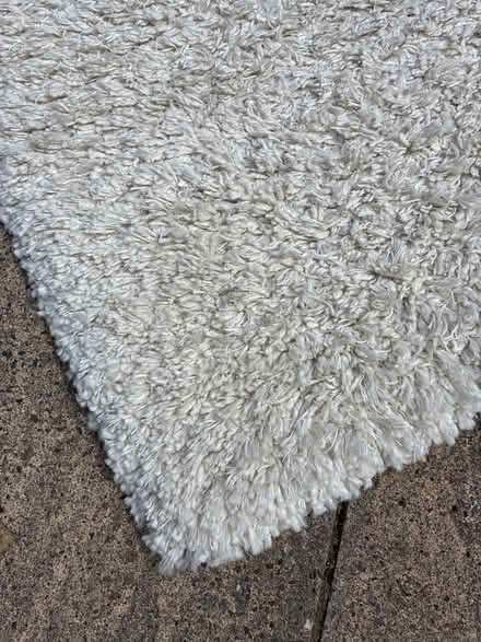 Photo of free Rug, shag pile, off-white (Hertford SG13) #3