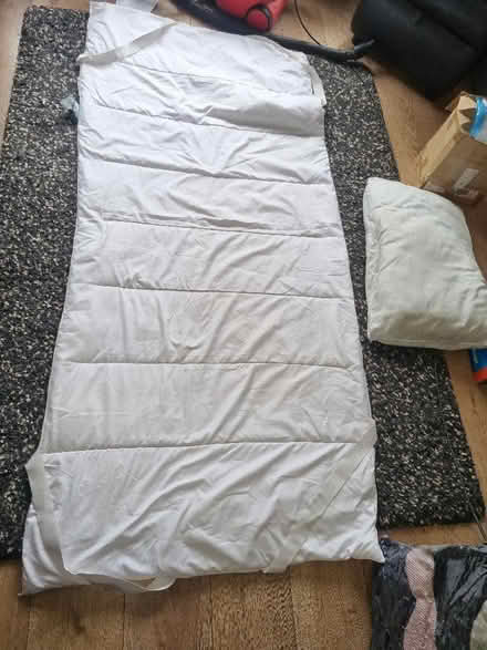 Photo of free Single bed topper and pillow (Abraham Heights LA1) #1