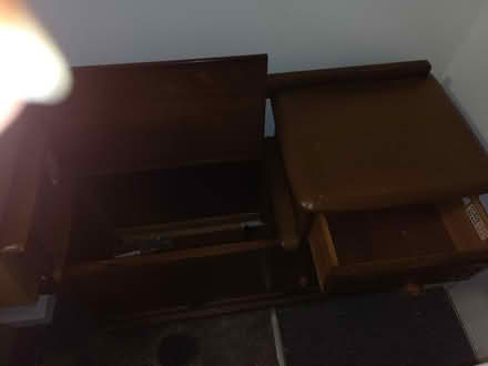 Photo of free Seat with drawer (BD3 Otley Road Bradford) #2