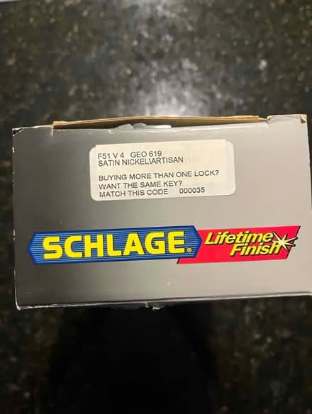 Photo of free Schlage Keyed Entrance Door Knob (Smoky Hill Rd & Tower Rd) #2