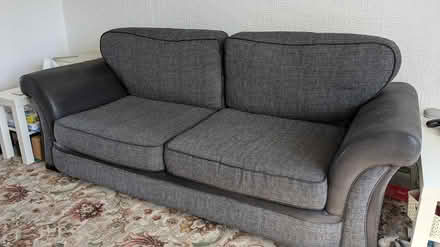 Photo of free Grey two and three seater settees (Bishop Auckland DL14) #2