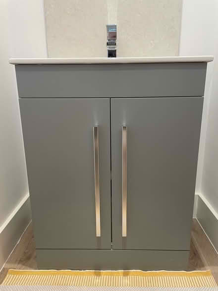 Photo of free Bathroom Sink, Cabinet & Tap (Wymondham NR18) #1