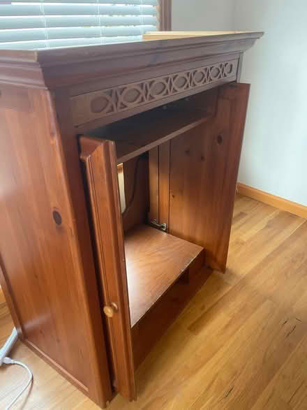 Photo of free solid wood, tall cabinet for tv (maple leaf lake city way) #2