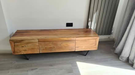 Photo of free Hard wood TV unit (London SE17) #1