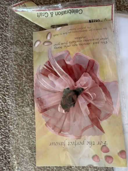 Photo of free Wedding favour tulle (Stone Cross BN24) #1