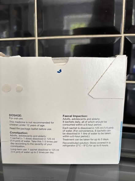 Photo of free Movicol sachets (WGC) #2