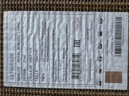 Photo of free La Redoute rug (Meldreth) #4
