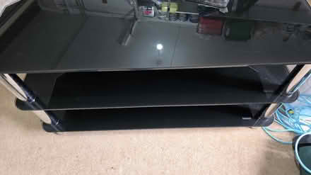Photo of free Smoked glass and chrome TV stand (BL53YF) #4