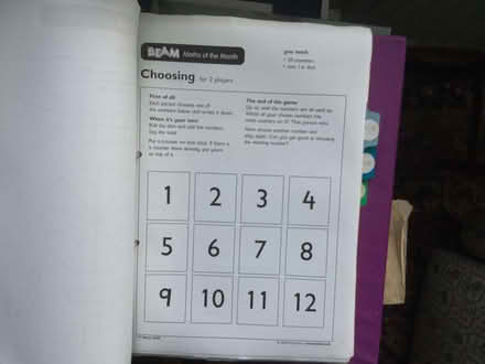 Photo of free Beam maths activities, photocopiable (Burleigh GL5) #3