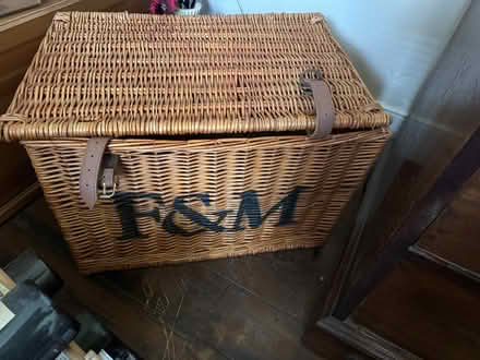 Photo of free Large wicker hamper (Charlton SE7) #1