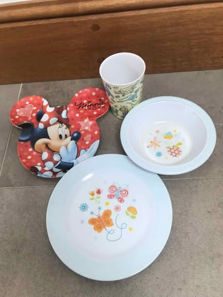 Photo of free Children's plates, bowl and cup (Bromham MK43) #1