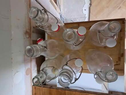 Photo of free Glass bottles with stoppers x 7 (Warmley) #2