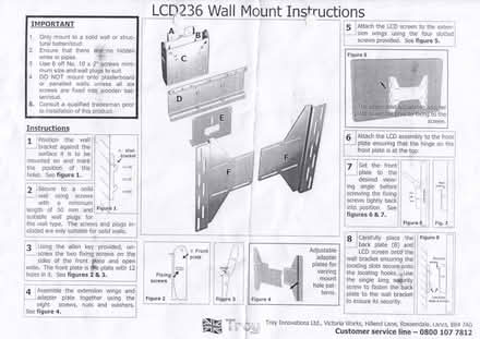 Photo of free TV Wall Bracket (Halstead TN14) #1