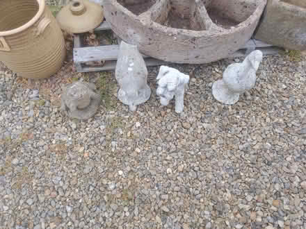 Photo of free 2 concrete planters,4 ornaments (Harrogate. HG1.) #4