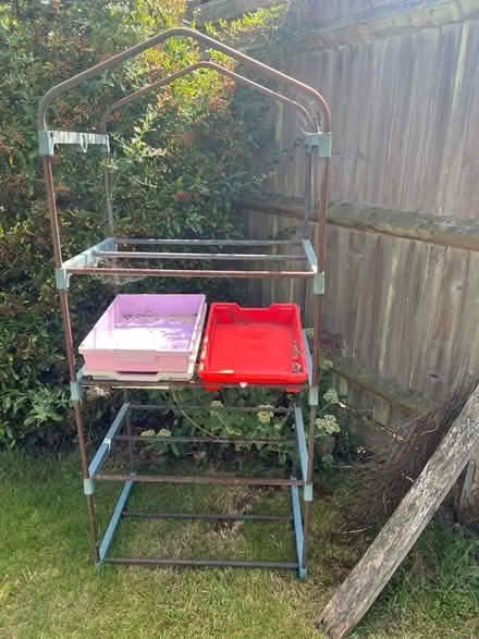 Photo of free Greenhouse frame with shelves and trays (Bidborough TN4) #1